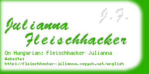 julianna fleischhacker business card